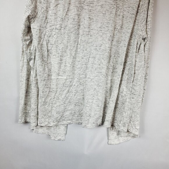 Gap Womens Heathered Grey Open Front Long Slv Collared Cardigan XL - Picture 11 of 11